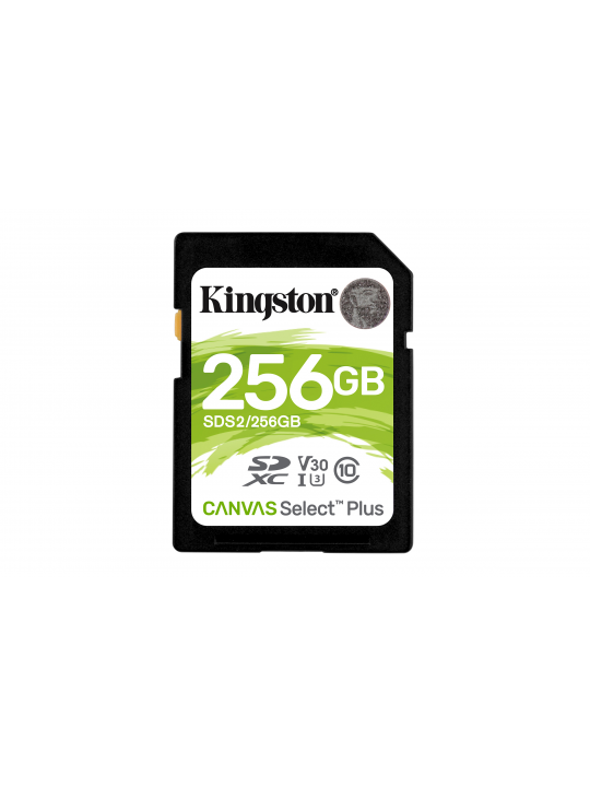 SD KINGSTON CANVAS SELECT PLUS 256GB CLASS10 UHS-I SDHC(100MB-S-85MB-S)