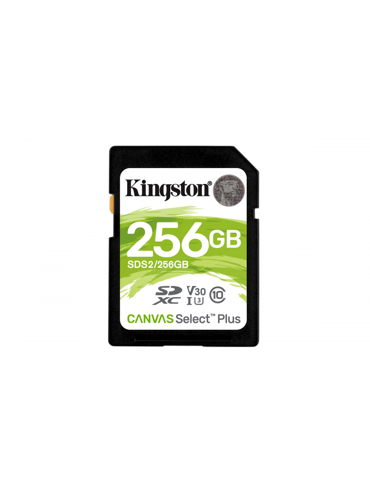 SD KINGSTON CANVAS SELECT PLUS 256GB CLASS10 UHS-I SDHC(100MB-S-85MB-S)