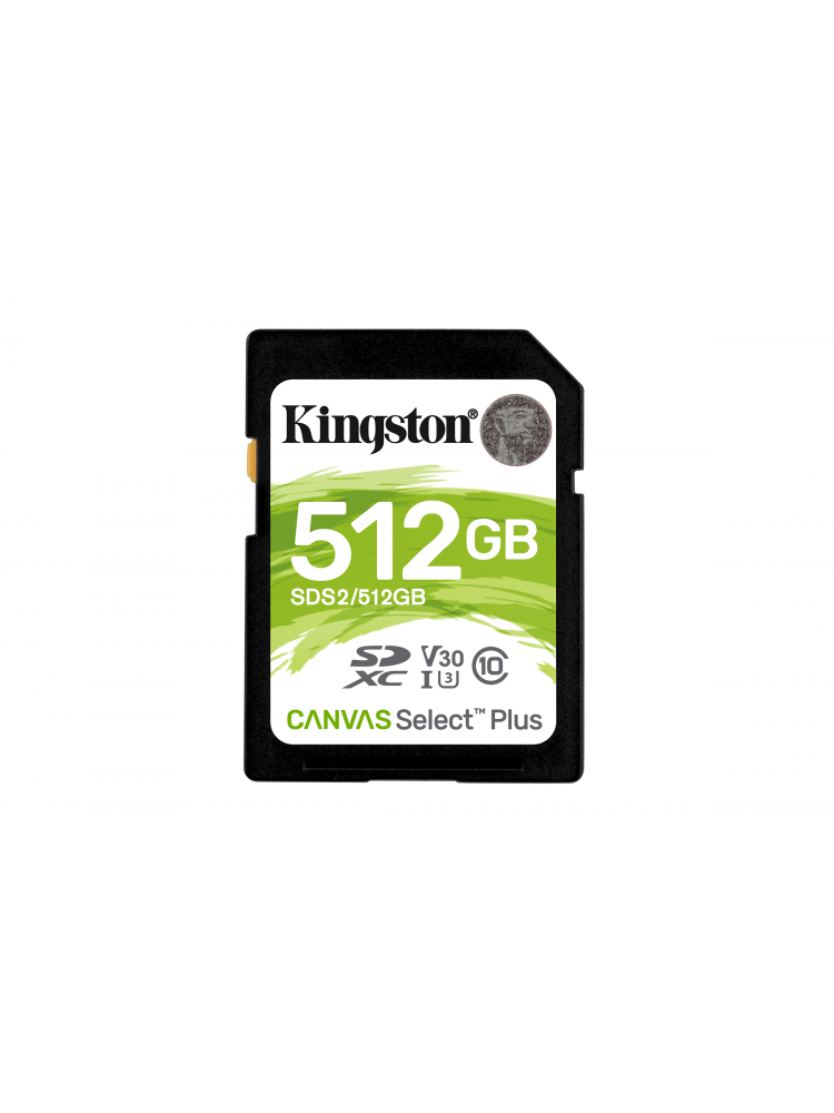 SD KINGSTON CANVAS SELECT PLUS 512GB CLASS10 UHS-I SDHC(100MB-S-85MB-S)