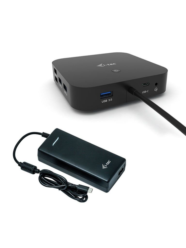 DOCKING STATION I-TEC USB-C 2X DISPLAY COM ALIMENTAÇÃO ATÉ 100W + CARREGADOR C112W