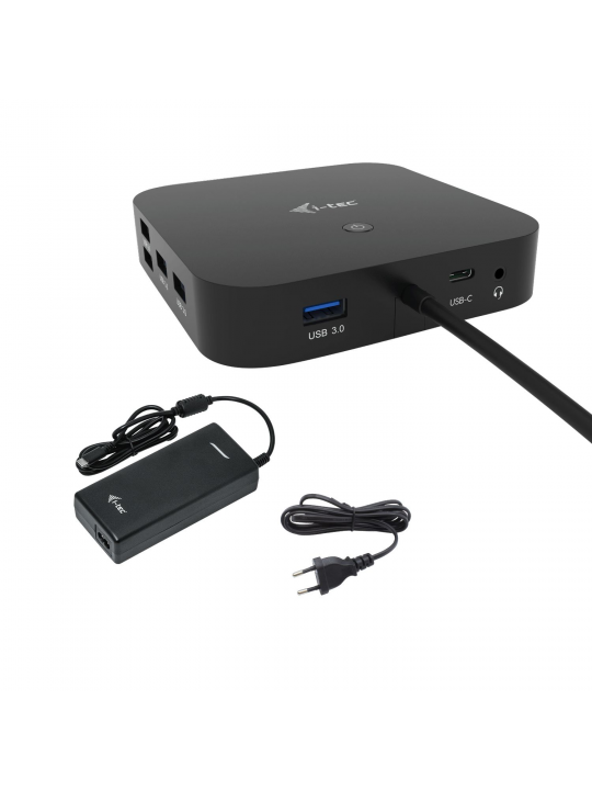 DOCKING STATION I-TEC USB-C HDMI DISPLAYPORT COM ALIMENTAÇÃO ATÉ 100W + CARREGADOR C112W