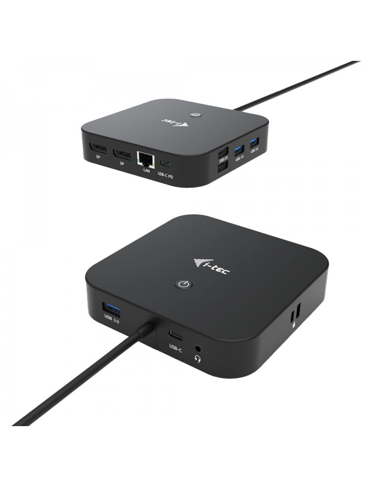 DOCKING STATION I-TEC USB-C 2X DISPLAY COM ALIMENTAÇÃO ATÉ 100W S- CARREGADOR