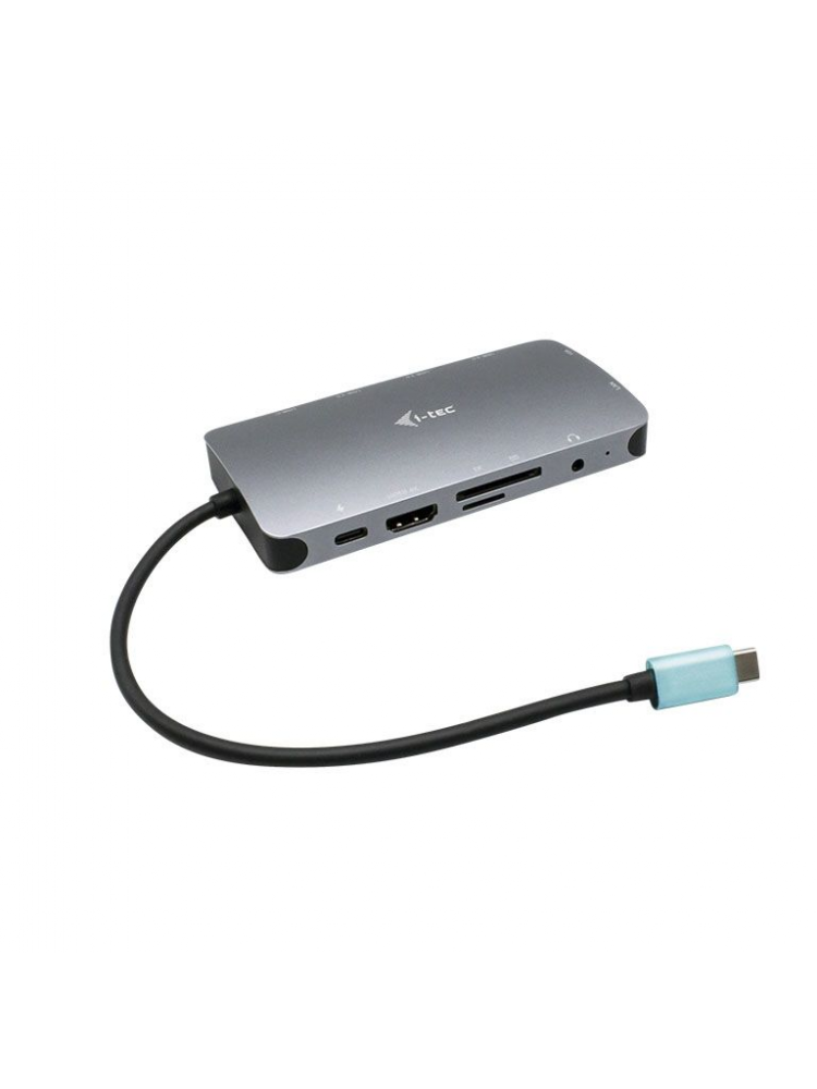 DOCKING STATION I-TEC METAL NANO USB-C HDMI-VGA + LAN COM ALIMENTAÇÃO ATÉ 100W S-CARREGADOR