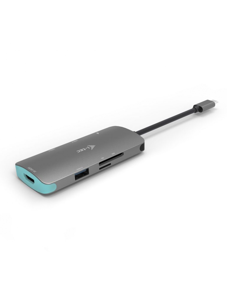 DOCKING STATION I-TEC METAL NANO USB-C 4K HDMI COM ALIMENTAÇÃO ATÉ 60W - S-CARREGADOR