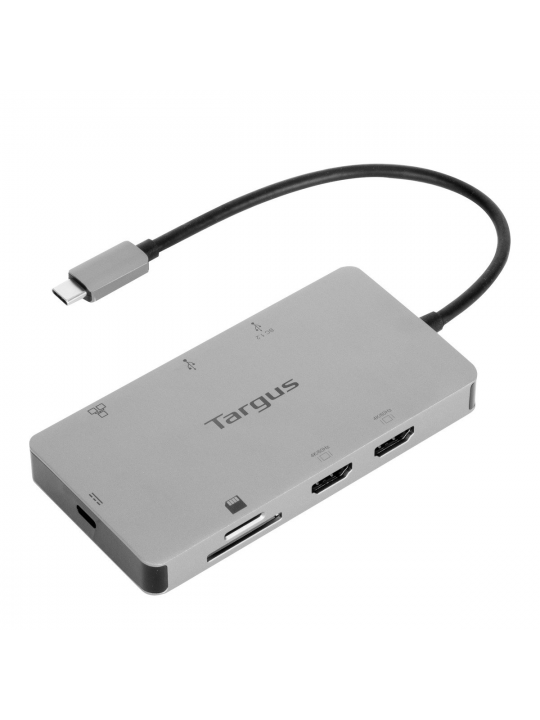 DOCK TARGUS 4K USB-C 2XHDMI 1XRJ45 2XUSB3 CREADER PD100W