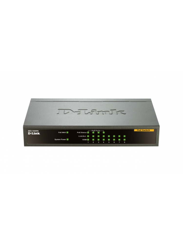 SWITCH D-LINK 8X10-100 (4XPOE-TOTAL BUDGET 52WATTS)