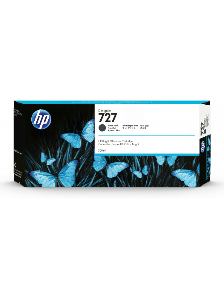 TINTEIRO HP 727 300 ML MATTE BLACK INK CARTRIDGE