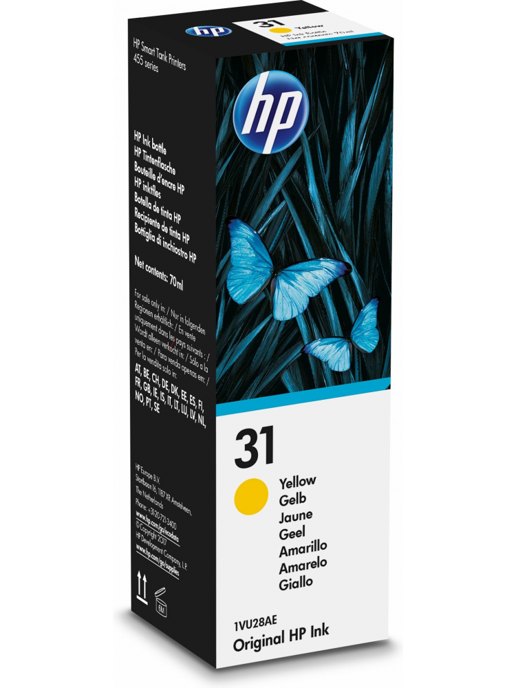 TINTEIRO HP 31 YELLOW ORIGINAL INK BOTTLE