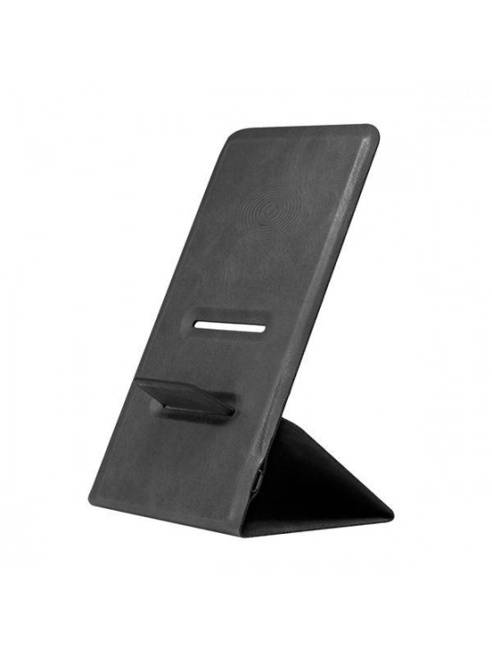 CARREGADOR CELLY WIRELESS FAST CHARGE SLIM STAND PRETO 