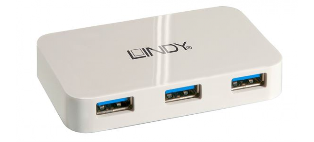 HUB LINDY USB 3.0 4 PORTAS 43143