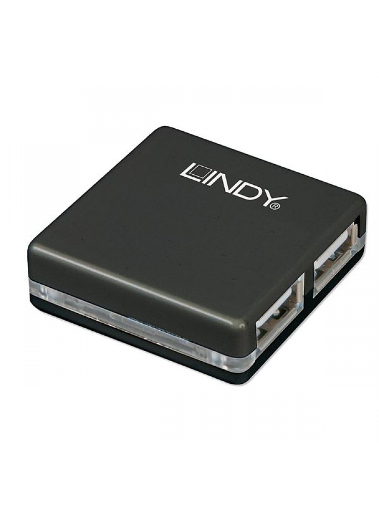 MINI HUB LINDY USB 2.0 4 PORTAS 42742