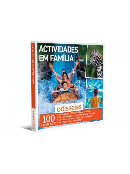 Pack Presente Odisseias - Actividades em Família | Experiência de aventura | 2 adultos + 1 ou 2 crianças