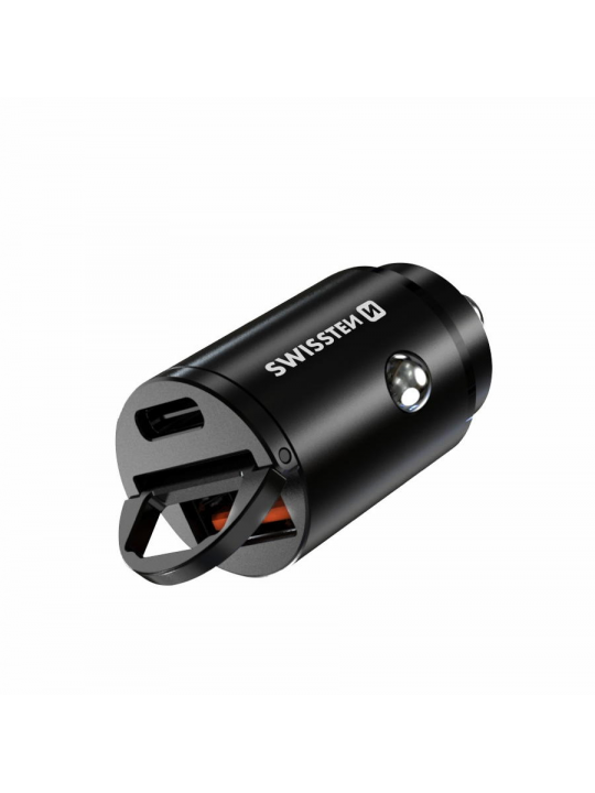 CARREGADOR DE ISQUEIRO SWISSTEN NANO USB-C + USB (30W) 