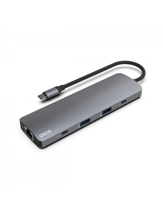 HUB QDOS POWERLINK GRAND 9-IN-1 MULTIPORT SPACE GREY