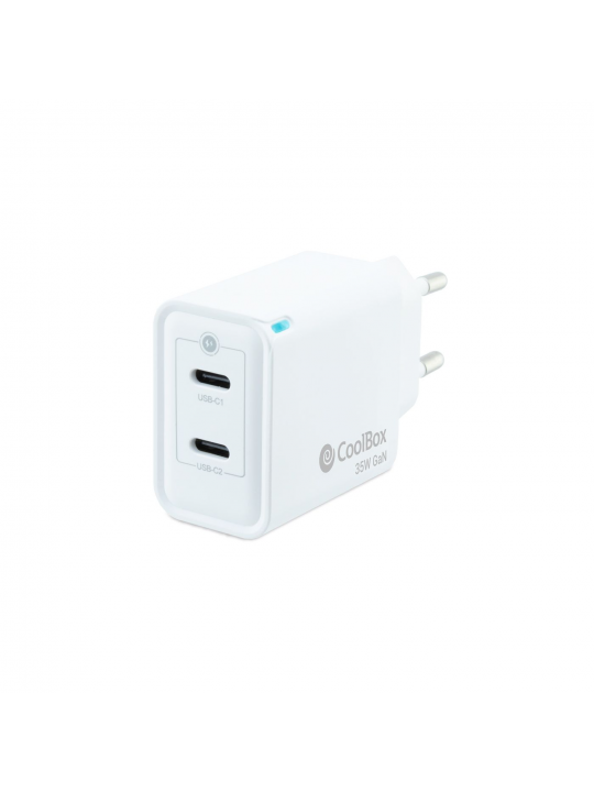 CARREGADOR COOLBOX GAN 35W USB-C-USB-C PARED