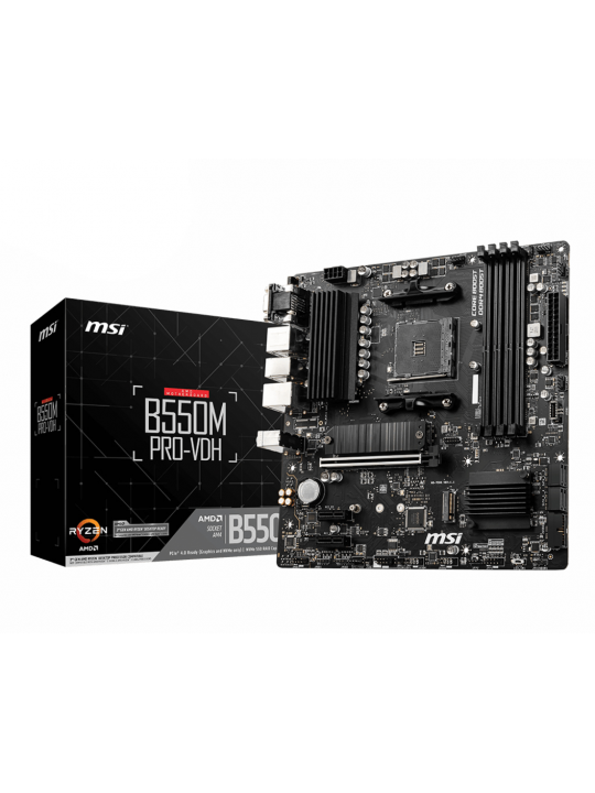 MOTHERBOARD MSI B550M PRO-VDH SKT AMD AM4 4XDDR4 VGA-HDMI-DP MATX