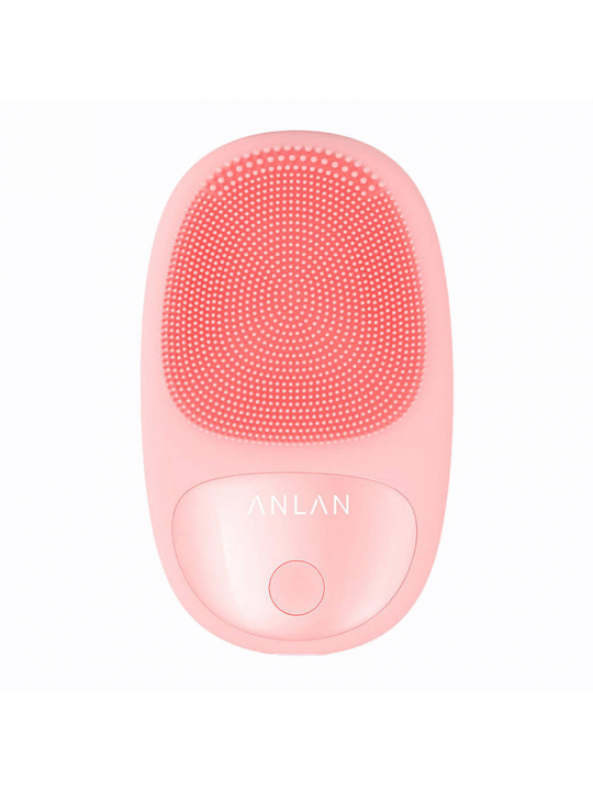 MINI ESCOVA FACIAL SÓNICA ELÉTRICA DE SILICONE COM CARREGAMENTO MAGNÉTICO ANLAN 01-AJMY21-04A (ROSA)