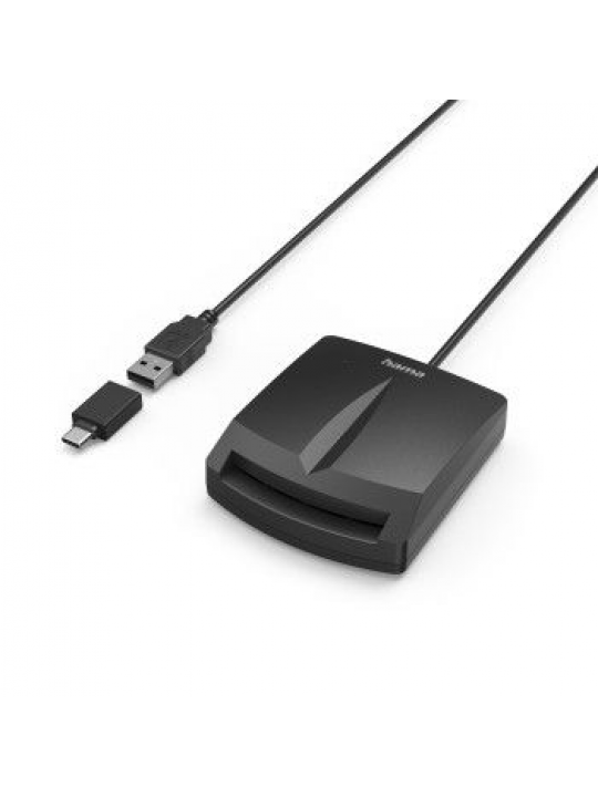 LEITOR DE CARTÃO DE CIDADÃO HAMA DNI 4.0 USB-A E USB-C