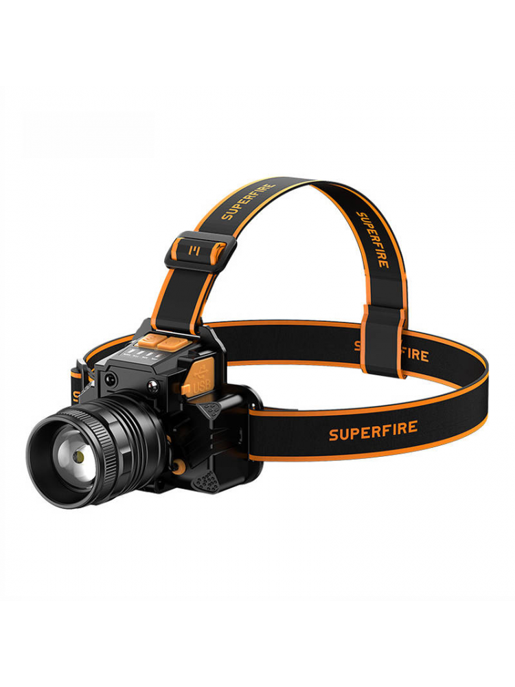 LANTERNA DE CABEÇA SUPERFIRE HL58 350LM USB