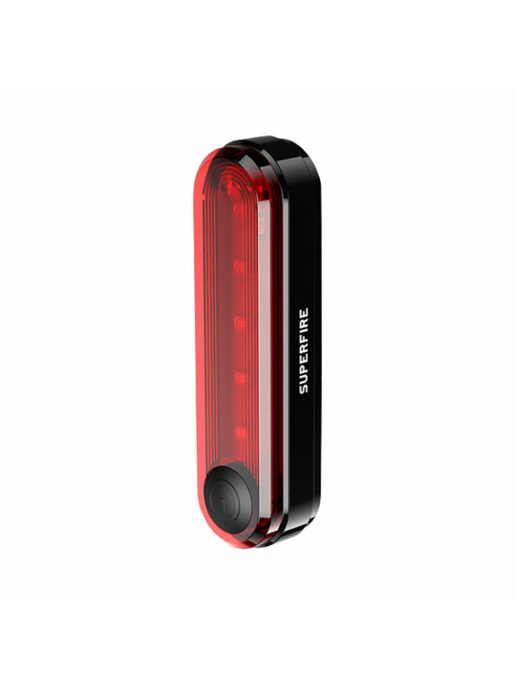 LUZ TRASEIRA PARA BICICLETA SUPERFIRE BTL01 USB 230MAH