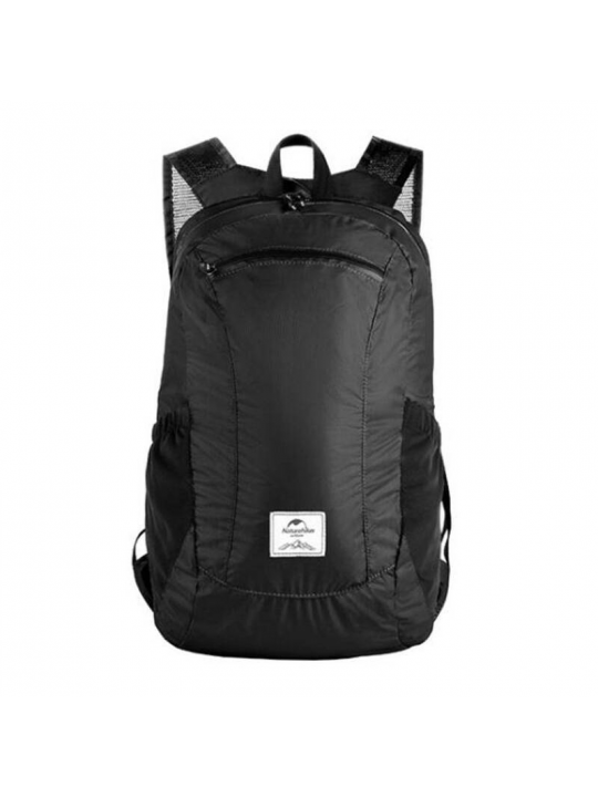 MOCHILA DE CAMINHADA-MONTANHA DOBRÁVEL ULTRALEVE NATUREHIKE 18L NH17A012-B BLACK