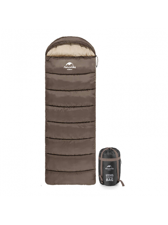 SACO CAMA NATUREHIKE TIPO ENVELOPE COM CAPUZ U350S (GRAY)