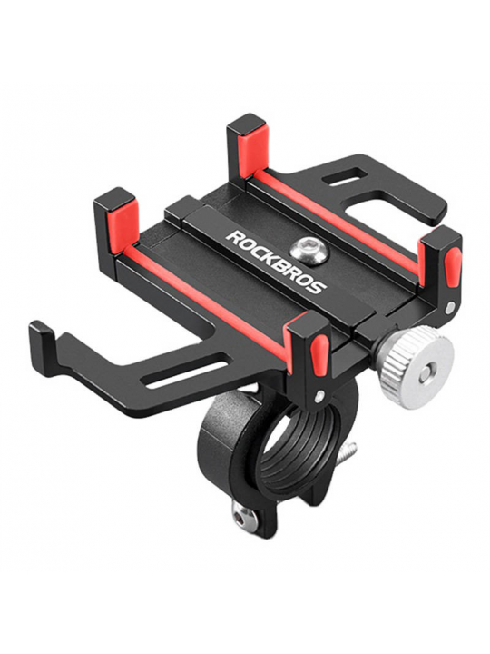 SUPORTE DE TELEFONE PARA BICICLETA ROCKBROS 699-BR (BLACK AND RED)