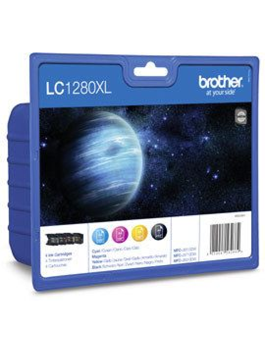 TINTEIRO BROTHER LC1280XLVALBP PACK 4 CORES XL - MFC-J6510DW-J6710...