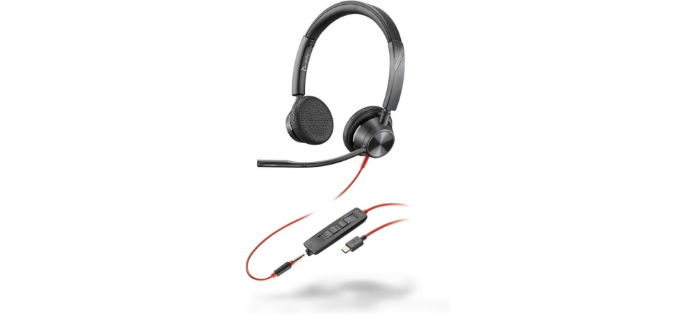 HEADSET HP POLY STEREO BW 3325 USB-C + 3.5MM + USB-C-A