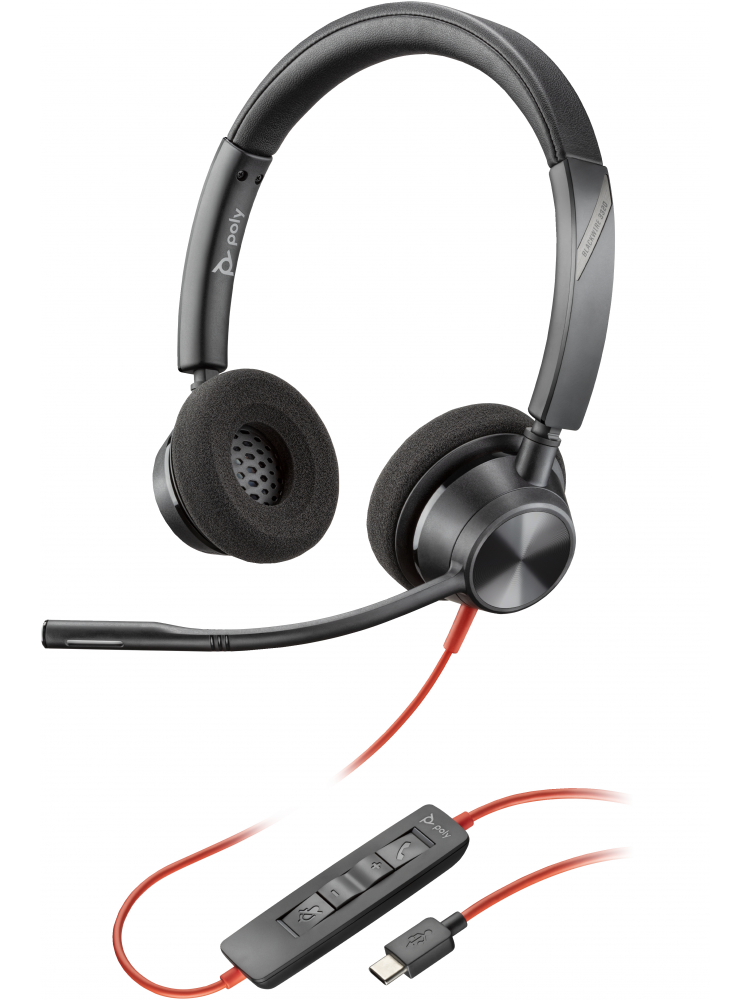 HEADSET HP POLY HEADSET STEREO BW 3320 USB-C + USB-C-A