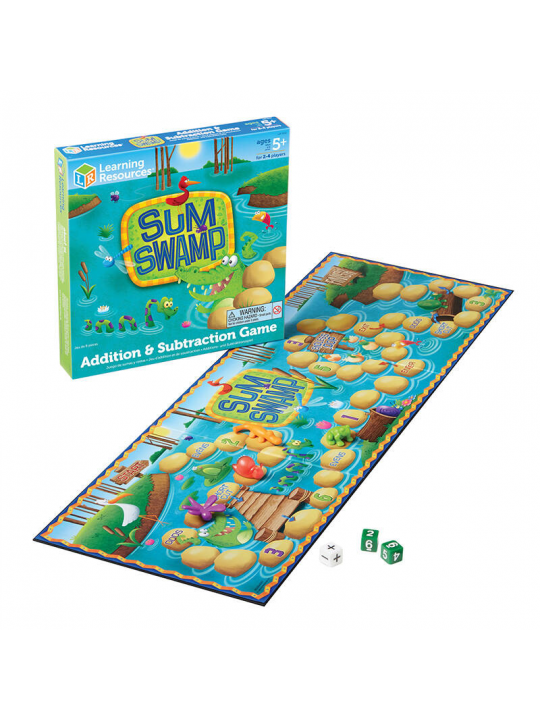 JOGO SUM SWAMP ADDITION & SUBTRACTION GAME LEARNING RESOURCES LER 5052