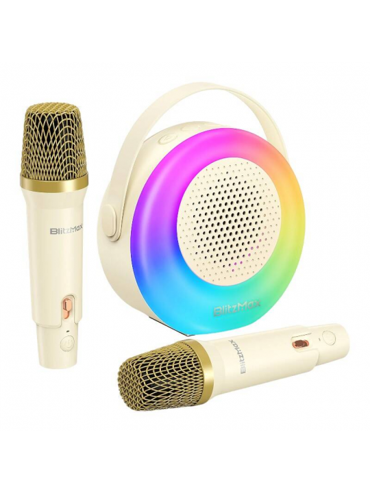 CONJUNTO KAROKE PARA CRIANÇAS BLITZWOLF BM-K10 (BEIGE)