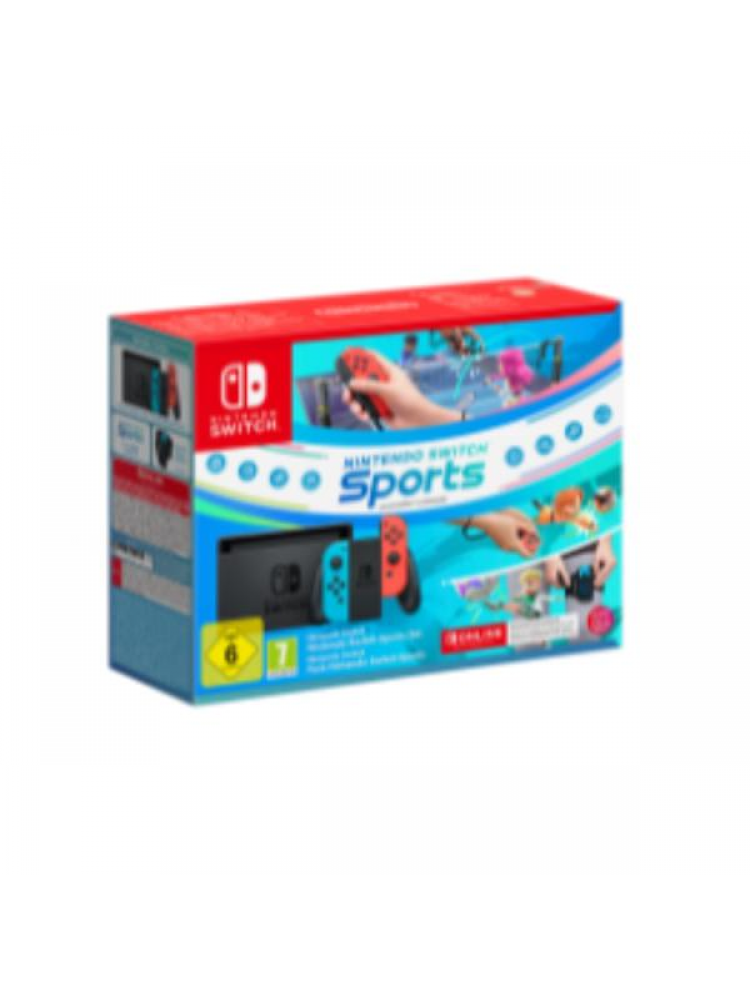 NINTENDO SWITCH 1.1 AZUL/ROJO NEÓN + SWITCH SPORTS + 12 MESES NSO