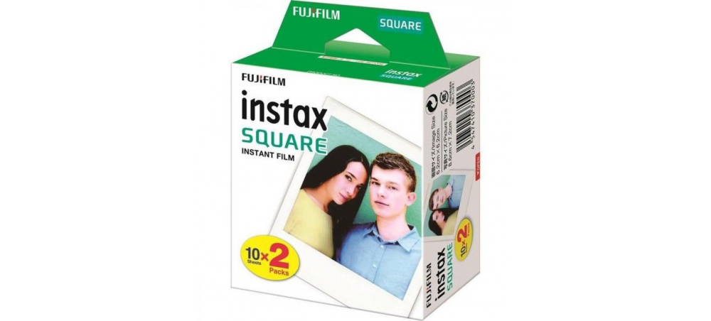 PAPEL FOTOS FUJIFILM PARA INSTAX SQUARE 2PK X 10FOLHAS