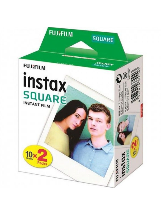 PAPEL FOTOS FUJIFILM PARA INSTAX SQUARE 2PK X 10FOLHAS