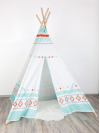 TENDA DE BRINCAR TIPI COM PADRÃO AZUL