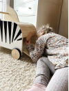 CAIXA DE BRINQUEDOS COM RODAS ZEBRA “WILDLIFE”