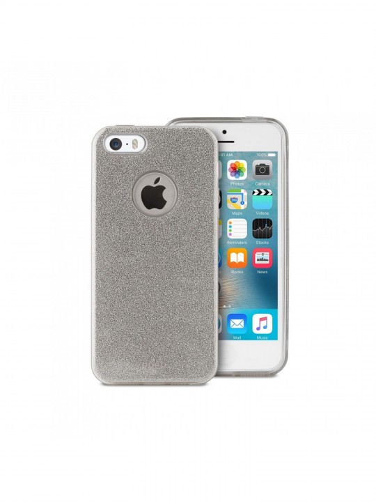 PURO - Capa Glitter iPhone 5|5S|SE IPC5SHINESIL
