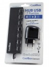 HUB COOLBOX USB 7 PORTAS (4 USB 3.0)