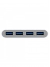 MACALLY - HUB 3.1 USB-C (4X USB A) (WHITE)
