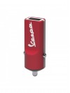 TRIBE - BUDDY CAR CHARGER 2.4A VESPA (BERRY)