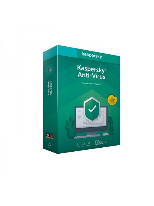 Software Kaspersky Anti-Virus  2020 1 User 1 Ano BOX