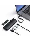 SATECHI - USB-C HYBRID MULTIPORT ADPT WITH SSD (BLACK)