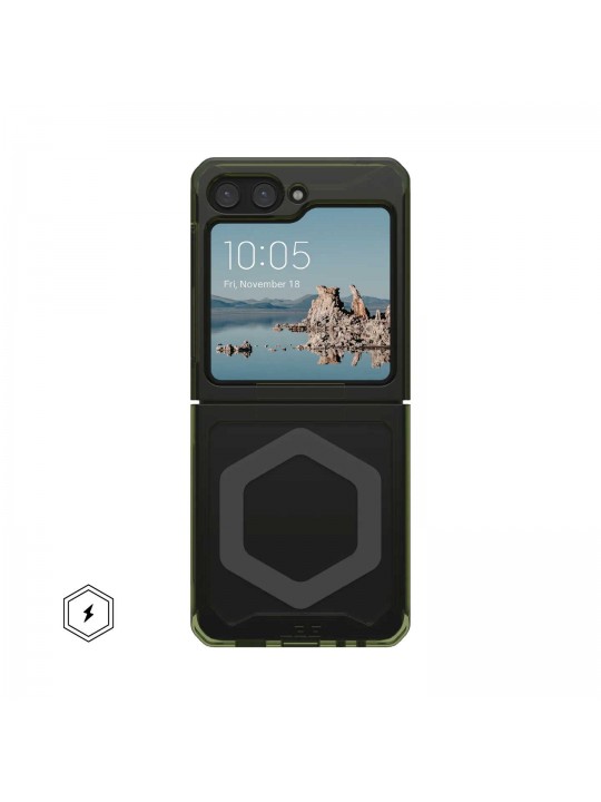 CAPA UAG PLYO PRO GALAXY Z FLIP5 V2023 (OLIVE-SPACE GREY)