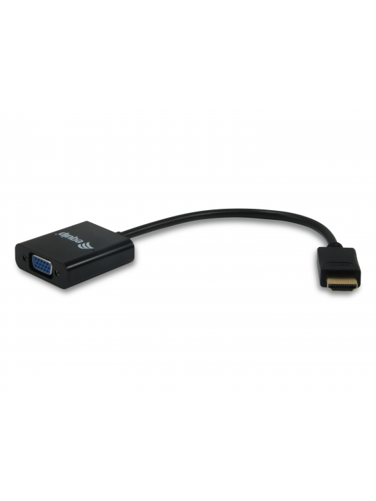 Adaptador EQUIP HDMI - VGA com audio preto - 11903607