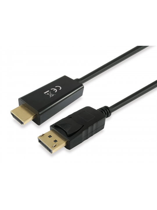 Adaptador EQUIP DisplayPort to HDMI, 2M, Preto - 119390