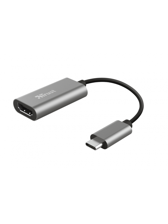 Adaptador TRUST USB-C para HDMI com suporte de vídeo Ultra HD 4K e áudio multicanal
