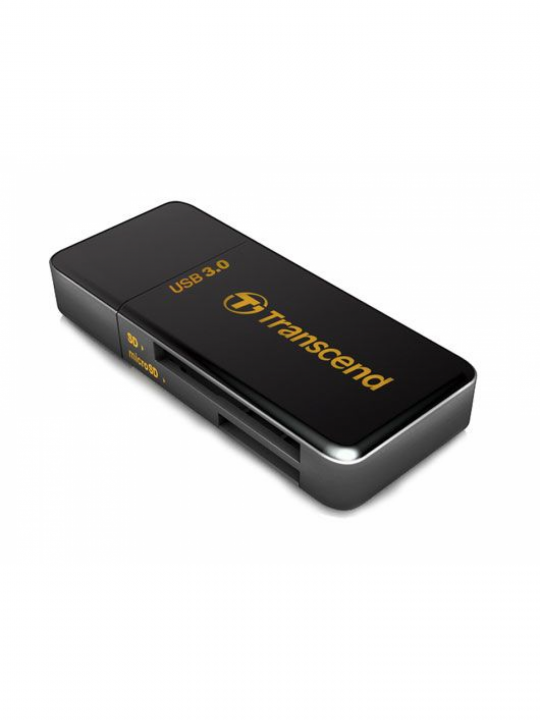 CARD READER TRANSCEND  RDF5 BLACK, USB 3.1 - SD/MICROSD