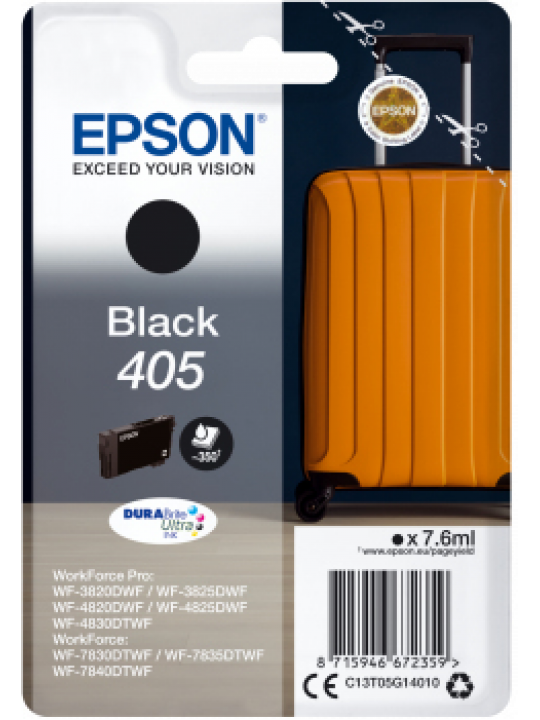 Epson 405 DURABrite Ultra Ink tinteiro 1 unidade(s) Original Preto