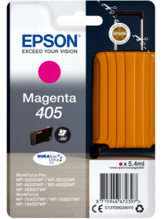 Epson 405 DURABrite Ultra Ink tinteiro 1 unidade(s) Original Magenta